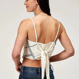 Roper Embroidered Bandana (White) - Women's Tank - Hatcountry