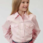 Roper Poplin (Pink) - Girl's Western Snap Shirts - Hatcountry