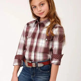 Roper Campfire (Red) - Girl's Western Snap Shirts - Hatcountry