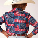 Roper Five Star (Bandana Print) - Girl's Western Snap Shirt - Hatcountry