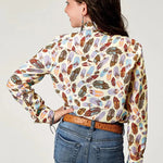 Roper Feather Toss (Multi) - Girl's Western Snap Shirts - Hatcountry