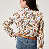 Roper Feather Toss (Multi) - Girl's Western Snap Shirts - Hatcountry