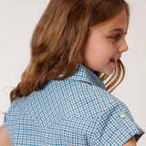 Roper Purple Sage (Blue) - Girl's Western Snap Shirts - Hatcountry