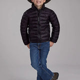 Roper Boy's Lightweight Puffer Coat (Black) - Children's Jacket