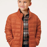 Roper Boy's Lightweigth Puffer Coat (Rust) - Children's Jacket