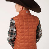 Roper Boy's Lightweigth Puffer Vest (Rust) - Children's Vest