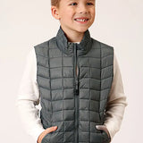 Roper Boy's Lightweigth Puffer Vest (Sage) - Children's Vest