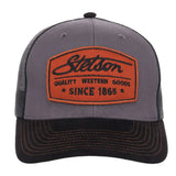 Stetson Quality Western Goods ( Charcoal / Black ) - Trucker Cap