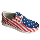 Roper Hang Loose American Flag - Mens Moccasin - Hatcountry