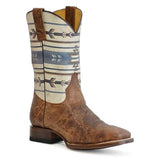 Roper 13" Aztec Cowboy (Burnished Tan) - Men's Cowboy Boots - Hatcountry