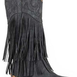 Roper Rickrack (Black) - Women's Cowgirl Boot