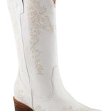 Roper Riley Scroll (White) - Women's Cowgirl Boot