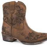 Roper Short Stuff (Tan/Brown) - Women's Cowgirl Boot