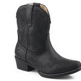 Roper Riley Scroll (Black) - Women's Cowgirl Boot