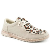 Roper Hang Loose (Tan W/ Leopard) - Women's Shoe - Hatcountry