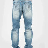 Tin Haul Regular Joe with Grey Diamond Stitch (Light Wash) - Men's Bootcut Jeans - Hatcountry