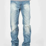 Tin Haul Regular Joe with Grey Diamond Stitch (Light Wash) - Men's Bootcut Jeans - Hatcountry