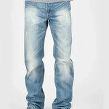 Tin Haul Regular Joe with Grey Diamond Stitch (Light Wash) - Men's Bootcut Jeans - Hatcountry