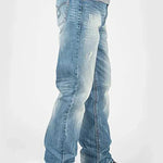 Tin Haul Regular Joe with Grey Diamond Stitch (Light Wash) - Men's Bootcut Jeans - Hatcountry