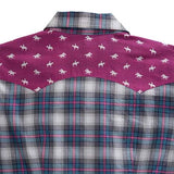 Tin Haul 00167 Star Ombre Plaid (Blue) - Women's Western Shirt