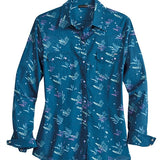 Tin Haul 2186 Cactus Shadows (Blue) - Women's Western Shirt