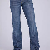 Tin Haul 280 Rosie Fit Front Pocket Flap ( Denim Medium Wash ) - Women's Jeans