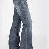 Tin Haul 460 Ella Fit Curved Pocket ( Denim Medium Wash ) - Women's Jeans