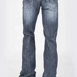 Tin Haul 460 Ella Fit Curved Pocket ( Denim Medium Wash ) - Women's Jeans