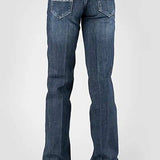 Tin Haul 460 Ella Fit Embroidered Pocket ( Denim Dark Wash ) - Women's Jeans