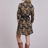 Tin Haul 2565 Cowboy Print (Black) - Women's Western Dress