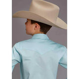 Stetson Pinpoint Oxford (Aqua) - Boy's Western Shirt - Hatcountry