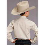 Stetson Two Stripe Check (Yellow/Gold/White) - Boy's Western Shirt - Hatcountry