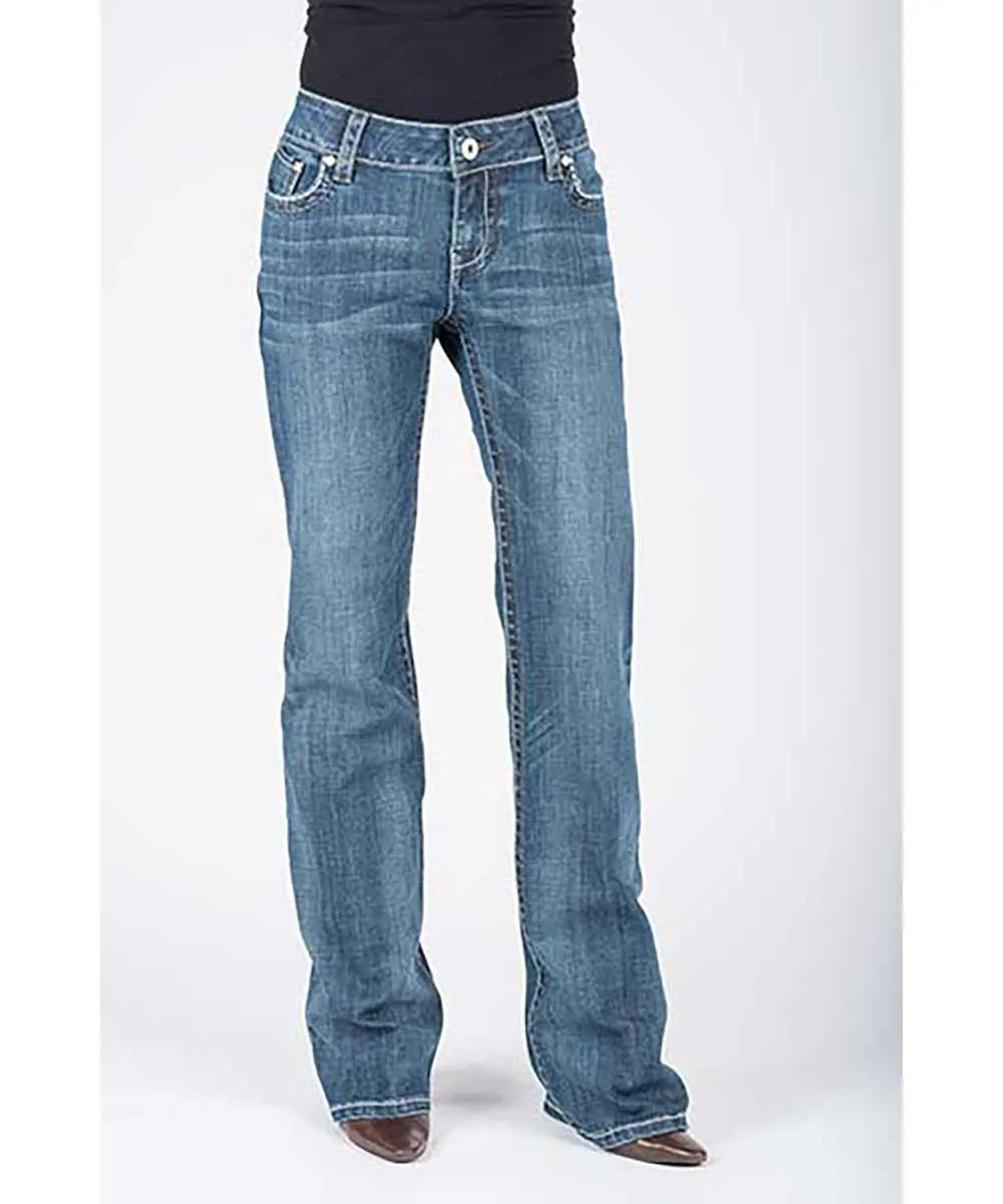 Stetson 214 Trouser Fit w/ Chevron Back Pocket - Women's Jeans - Hatcountry