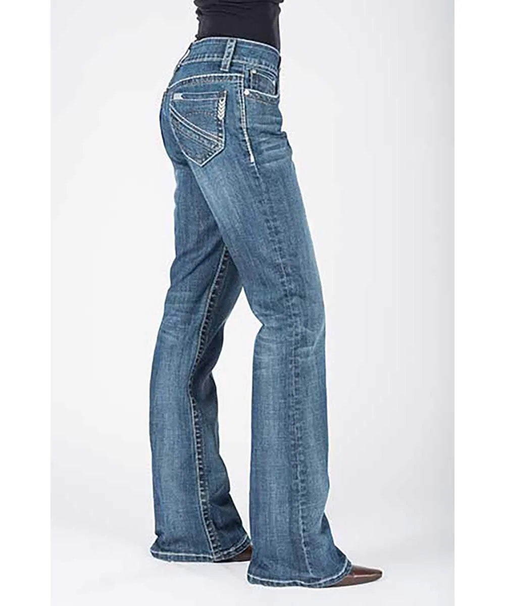 Stetson 214 Trouser Fit w/ Chevron Back Pocket - Women's Jeans - Hatcountry