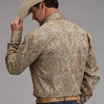 Stetson Desert Paisley (Brown) - Men's Western Shirt - Hatcountry