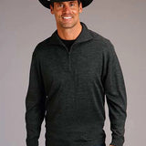 Stetson 00903 Heathered (Grey) - Men's Sweater