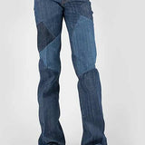 Stetson 214 Trouser Fit Patchwork ( Denim Dark Wash )- Women's Jeans