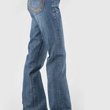 Stetson 816 Classic Stretch Boot Cut Horseshoe Pocket (Medium Wash) - Women's Jeans