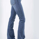 Stetson 921 High Waist Flare Fit (Medium Wash) - Women's Jeans