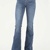 Stetson 921 High Waist Flare Fit (Brown/Medium Wash) - Women's Jeans