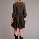 Stetson 1911 Embroidered Twill (Brown) - Women's Dress