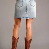 Stetson Stretch Denim Skirt - Women's Skirt