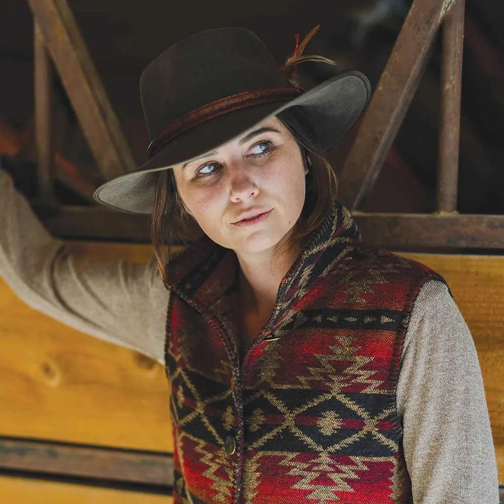 Outback Santa Fe - Wool Felt Outback Hat - Hatcountry