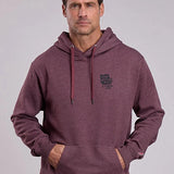 Stetson Back Shield Logo (Maroon) - Men's Hoodie Sweatshirt