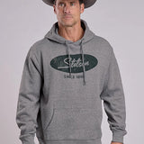Stetson Oval Logo (Grey) - Men's Hoodie Sweatshirt