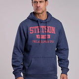 Stetson Red Philadelphia USA Logo (Blue) - Men's Hoodie Sweatshirt