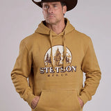 Stetson Sun and Tree Logo (Yellow) - Men's Hoodie Sweatshirt