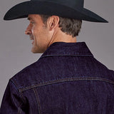 Stetson Raw with Gold Top Stitch (Blue) - Men's Denim Jacket