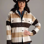 Stetson Earthtone Plaid - Women's Oversized Jacket - Hatcountry