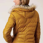 Stetson Quilted Puffy (Yellow) - Women's Leather Jacket - Hatcountry